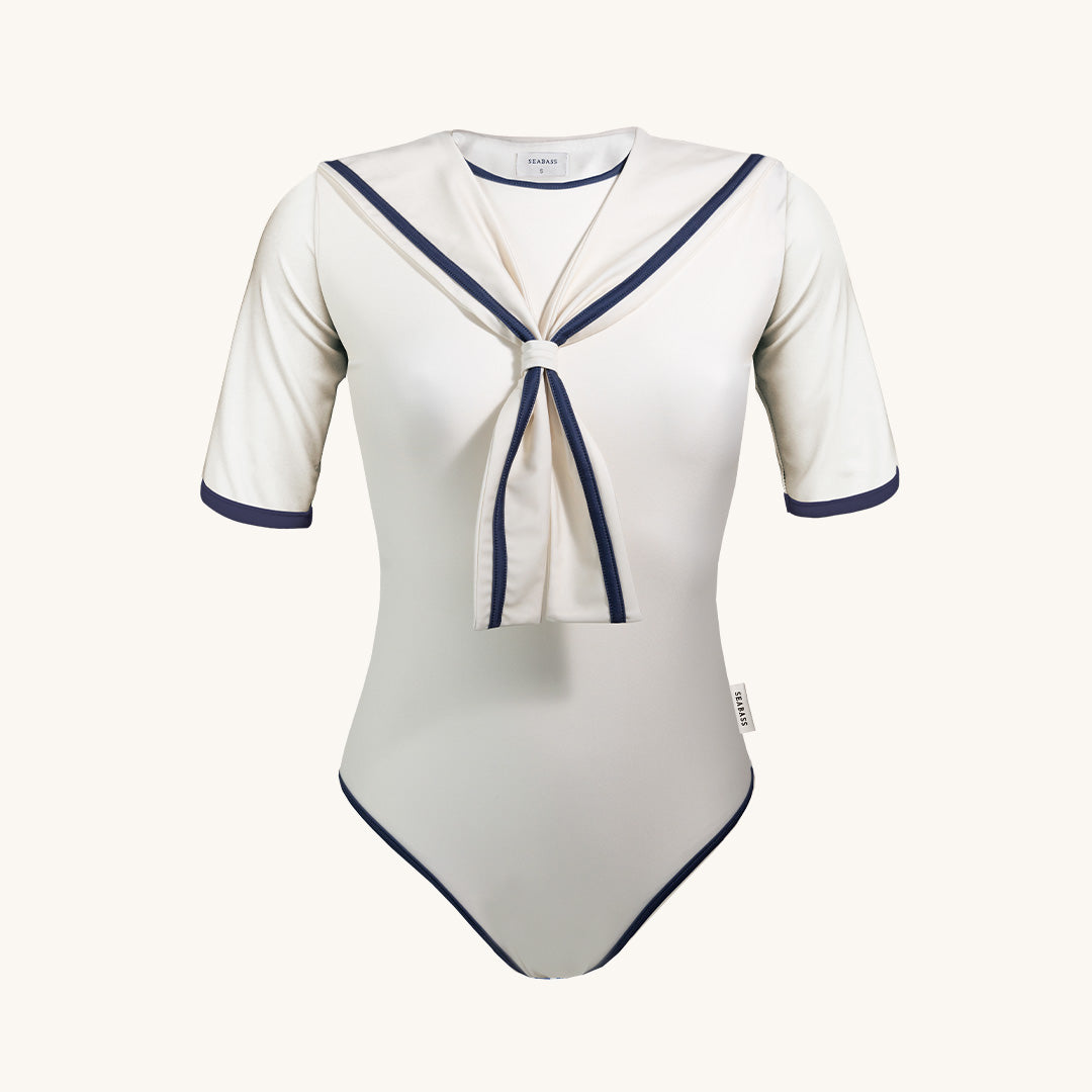 BAÑADOR MUJER SAILOR NICE - BLANCO AZUL MARINO