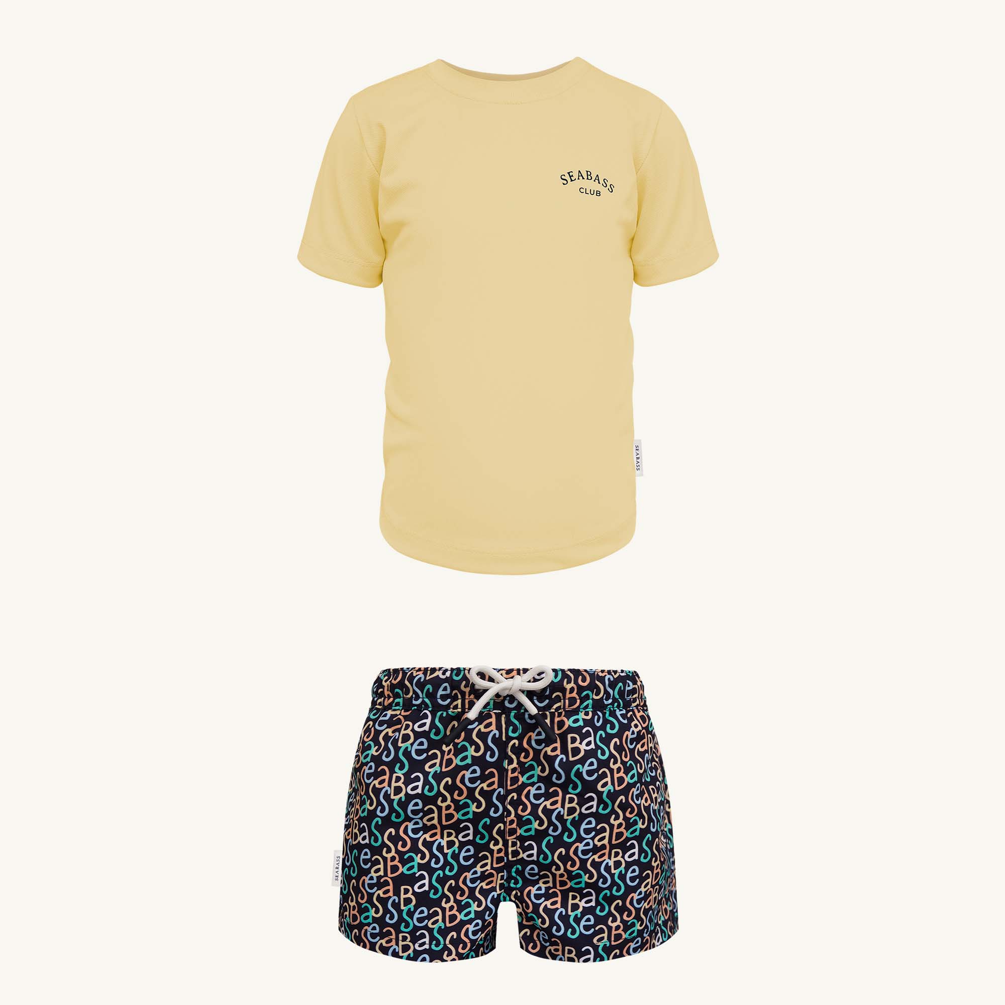 UV Swim Set - Short Hollywood and T-Shirt Lemon