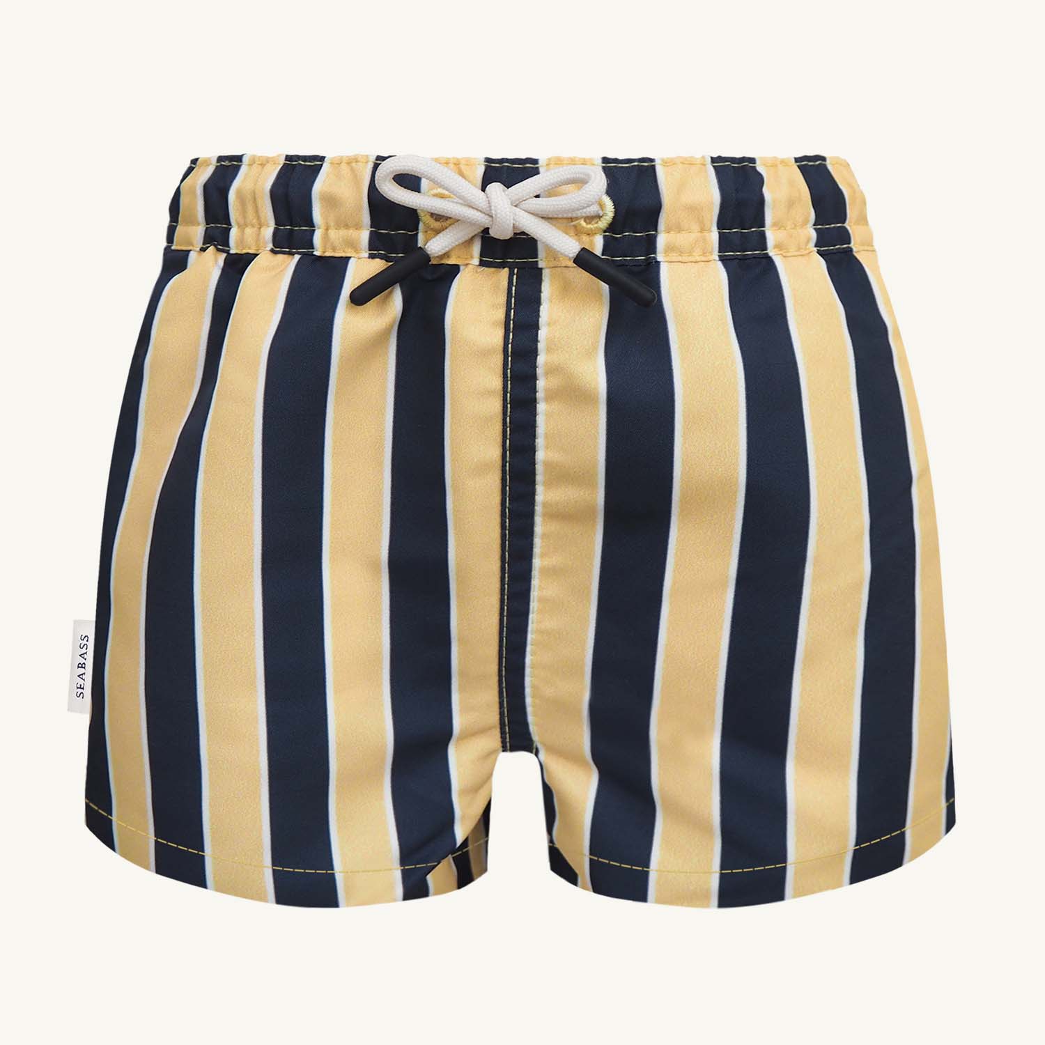 Men UV Swim Short Sorrento - navy yellow stripes