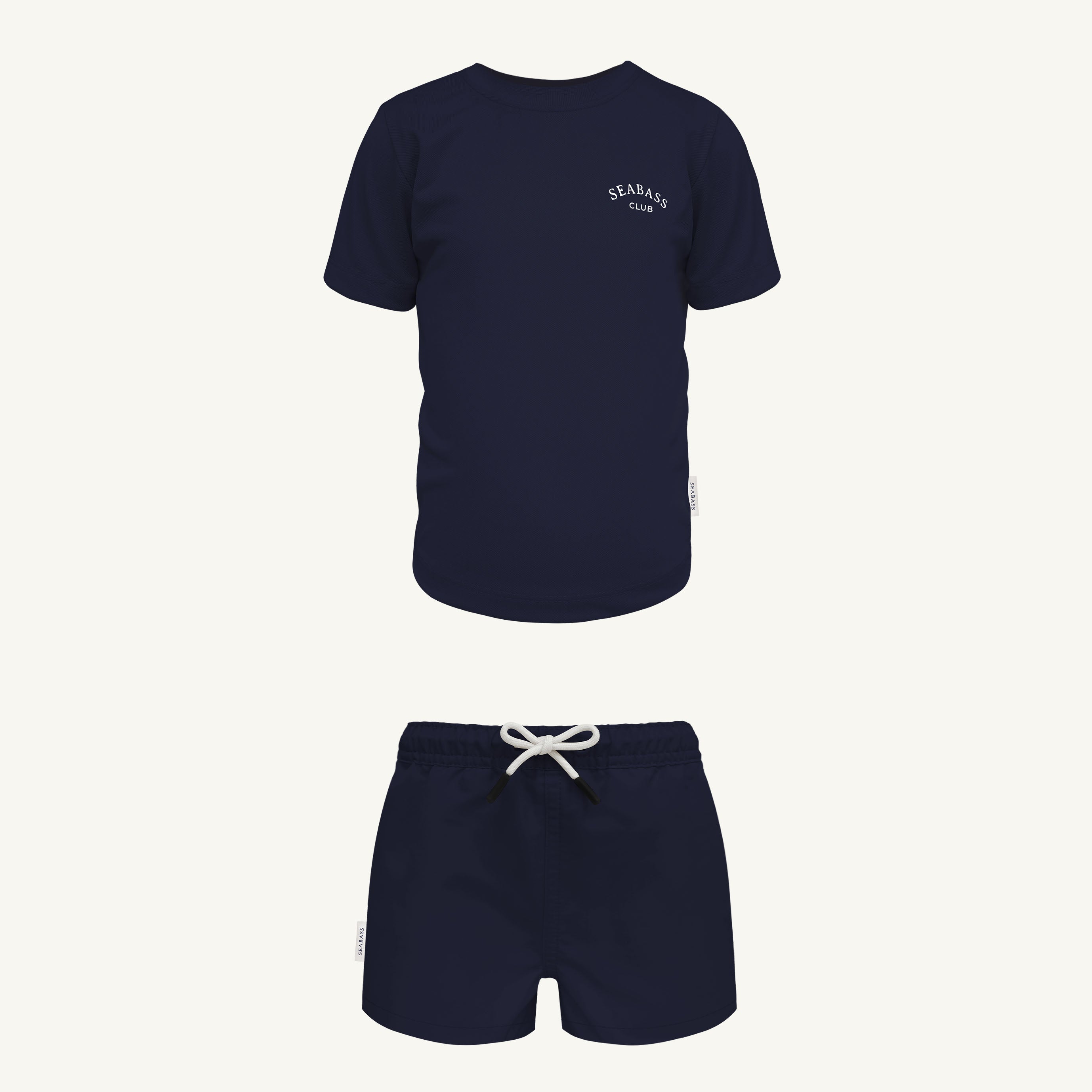 UV Zwem Set - Zwembroek en T-Shirt Marineblauw
